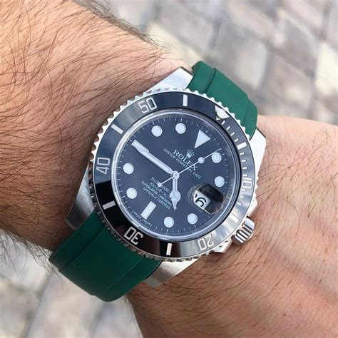 rolex rubber strap watch price|best rubber strap for rolex.